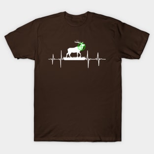 Hunting Heartbeat Hunter Sniper Deer T-Shirt